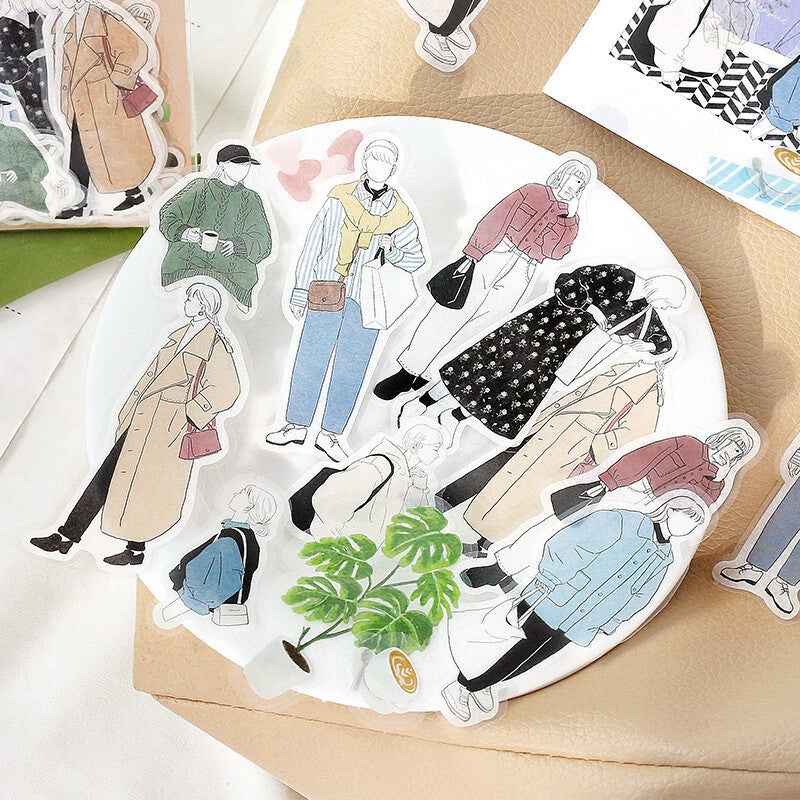 BGM Planner Sticker #OOTD 07 Daily Casual