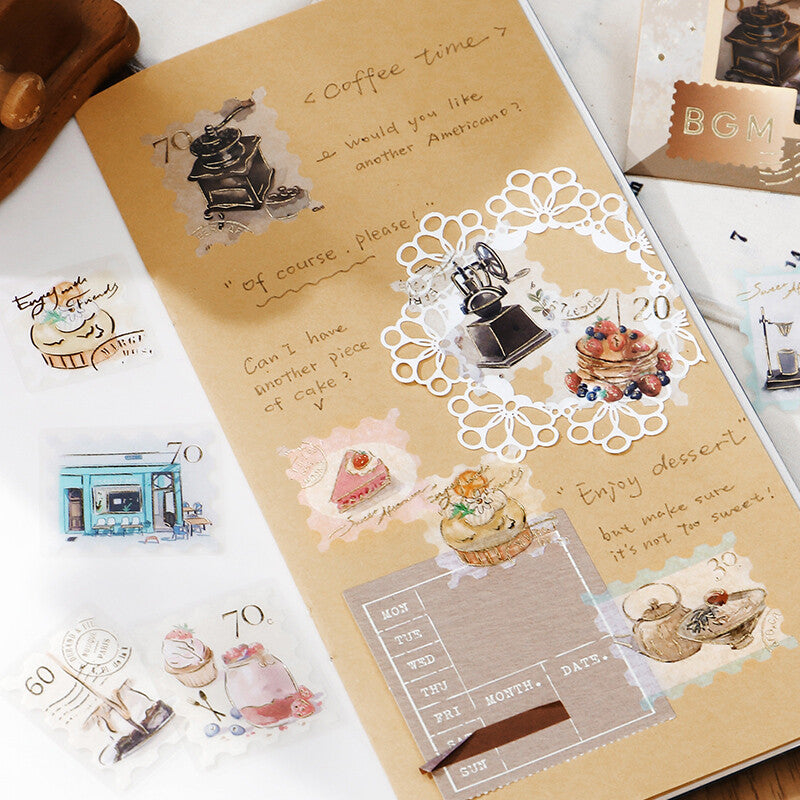 BGM Planner Stickers Post Office Coffee