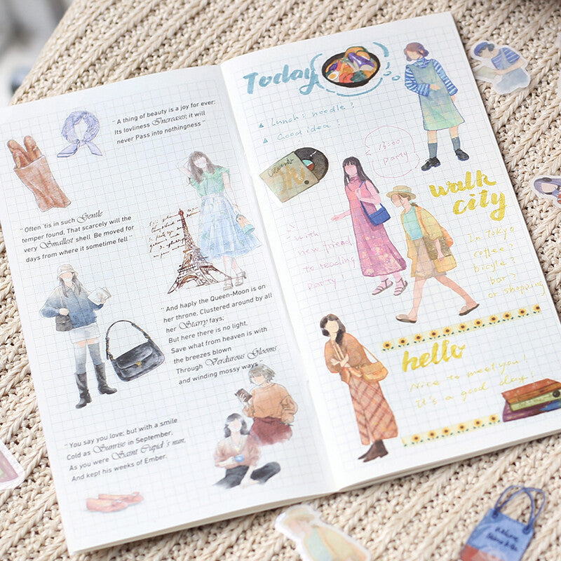 Planner Stickers Coordinate Girls Cherie Paris