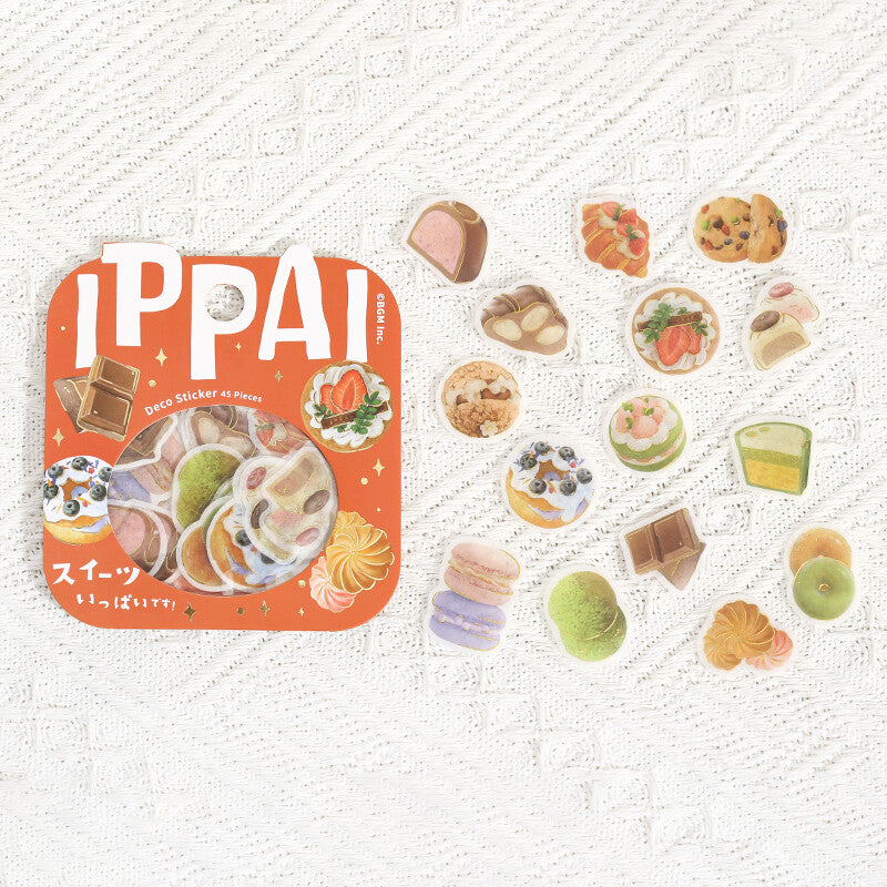 BGM Planner Sticker Flakes Ippai Lots of sweets!