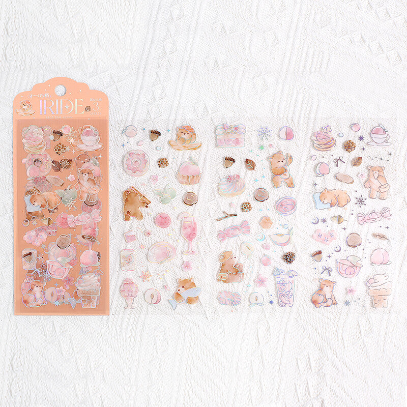 BGM IRIDE Planner Stickers Bear 3 sheets