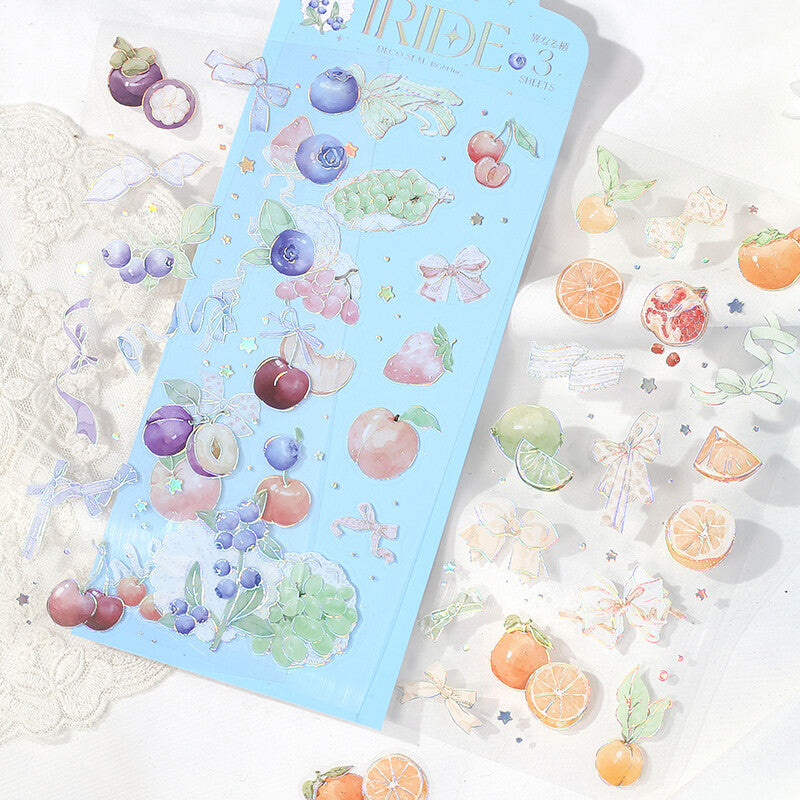 BGM IRIDE Planner Stickers Fruits 3 sheets