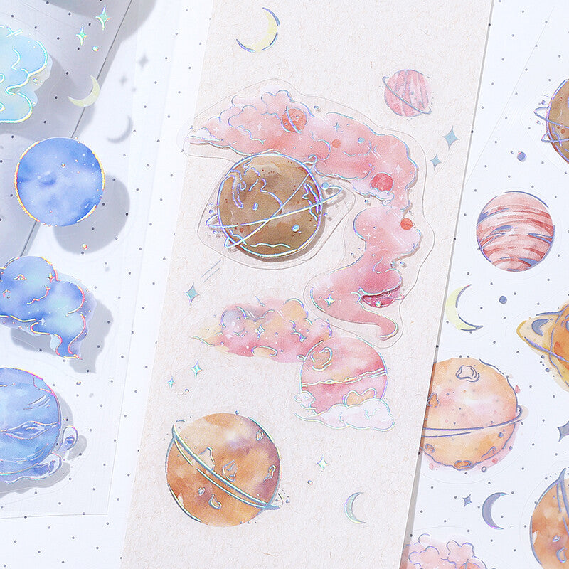 BGM IRIDE Planner Stickers Universe 3 sheets