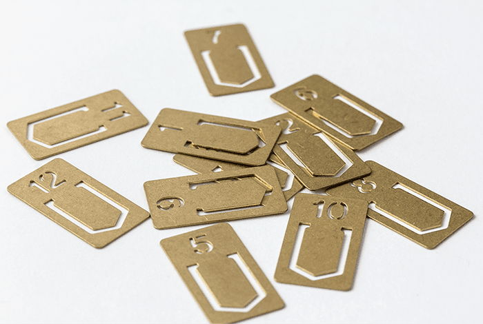 TRAVELER'S Company BRASS - Numbered Clips