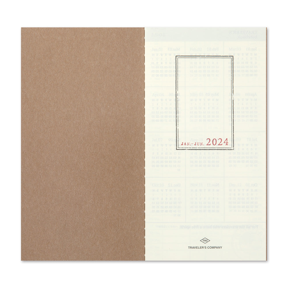 Traveler's Notebook 2024 Weekly + Memo Diary Regular Size