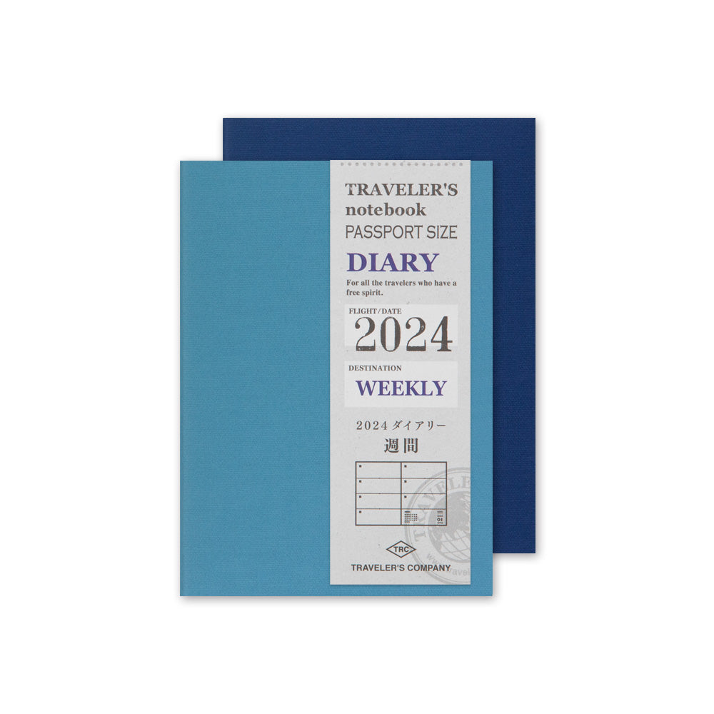 Traveler's Notebook 2024 Weekly Diary Passport Size