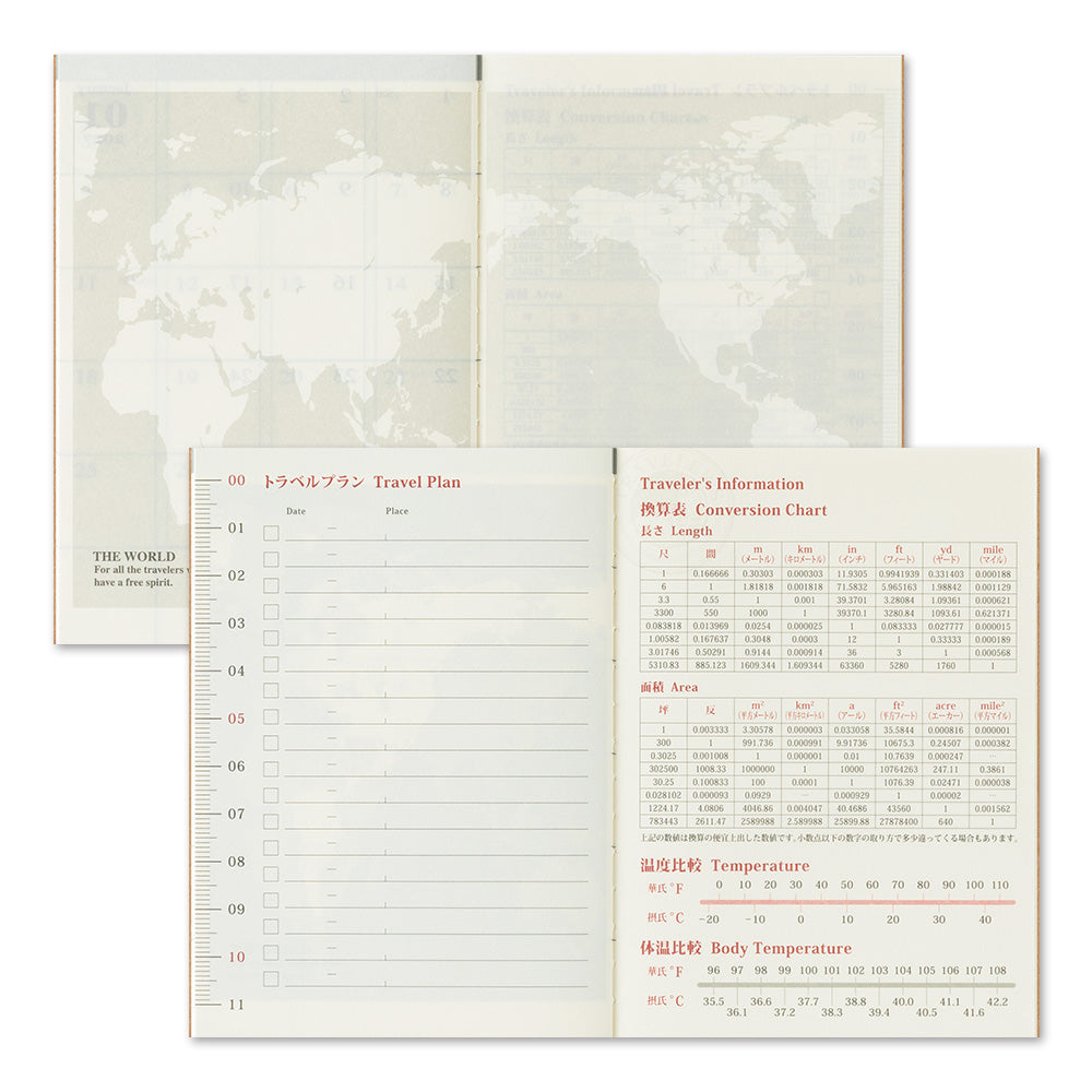 Traveler's Notebook 2026 Monthly Diary Passport Size