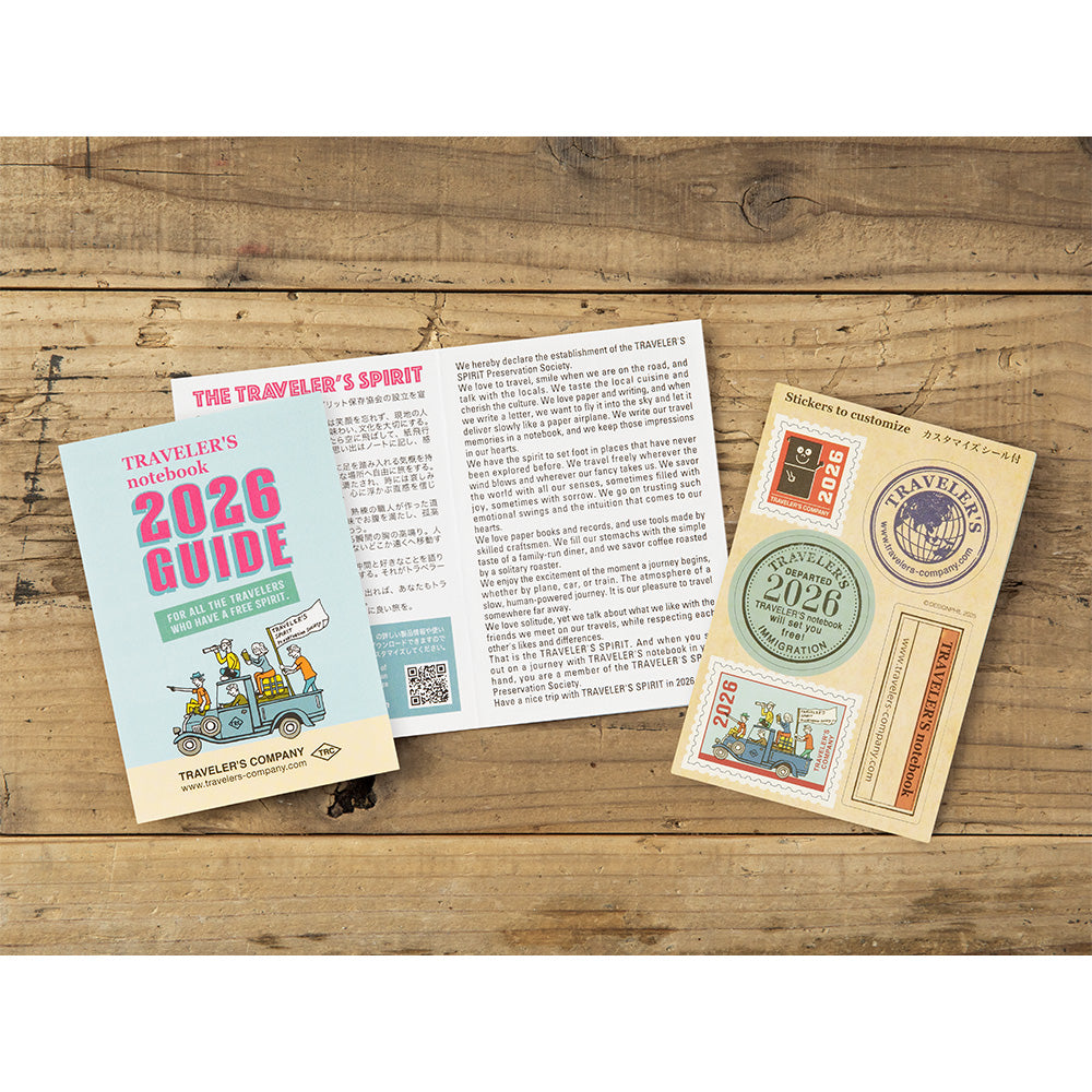 Traveler's Notebook 2026 Monthly Diary Passport Size