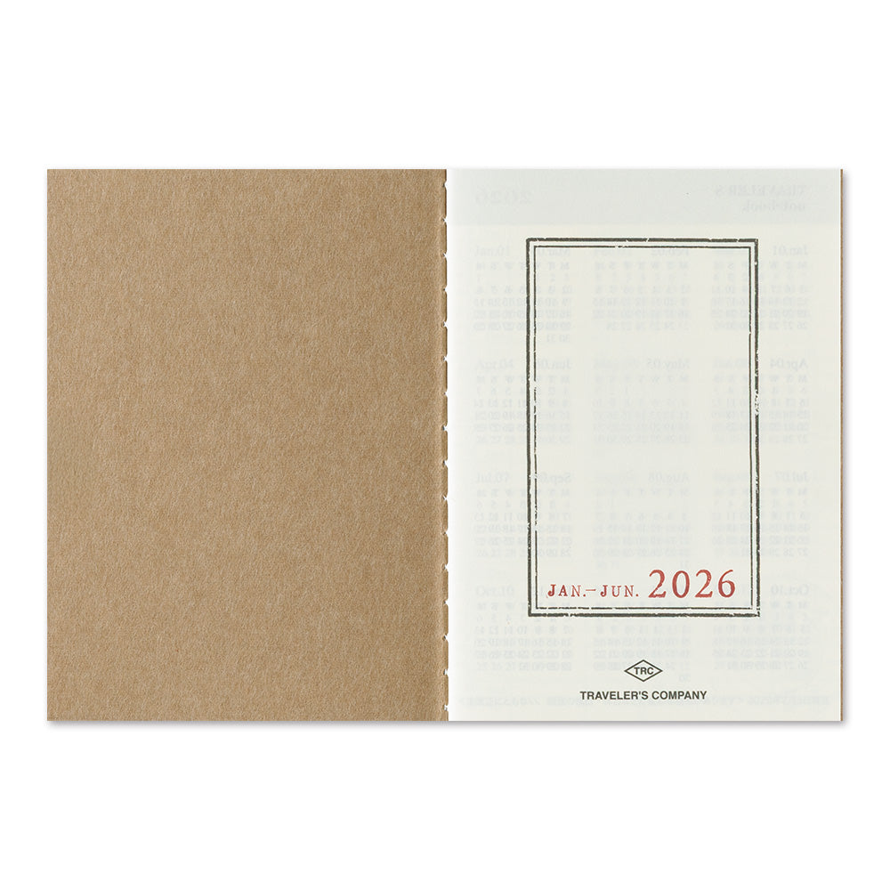 Traveler's Notebook 2026 Weekly Diary Passport Size