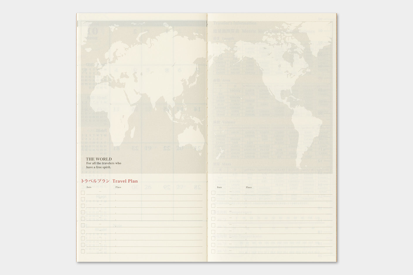 Traveler's Notebook 2027 Monthly Diary Regular Size