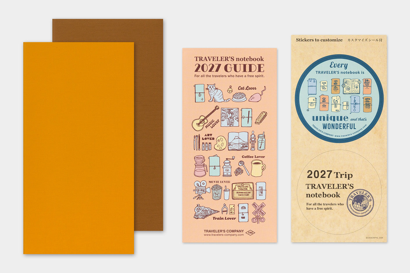Traveler's Notebook 2027 Weekly Vertical Diary Regular Size