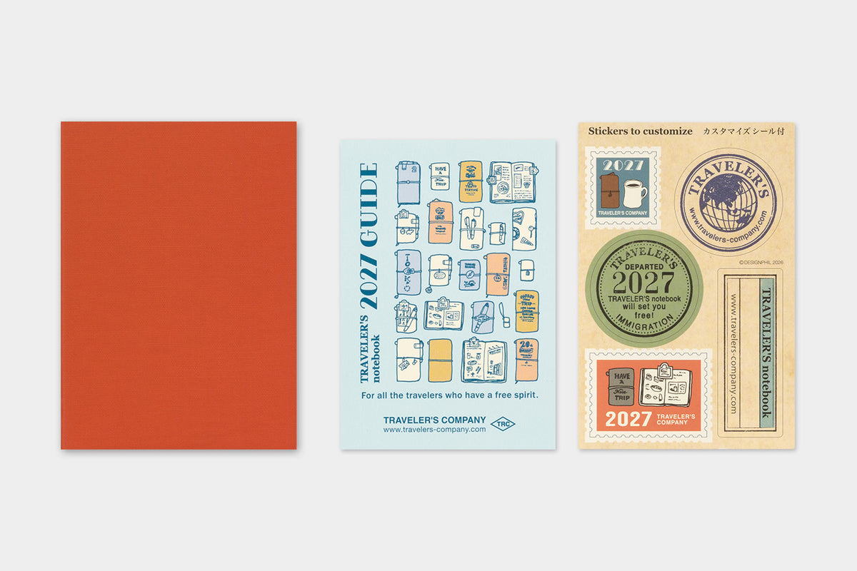 Traveler's Notebook 2027 Monthly Diary Passport Size