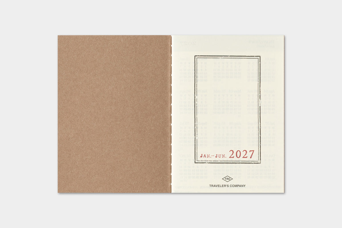 Traveler's Notebook 2027 Weekly Diary Passport Size