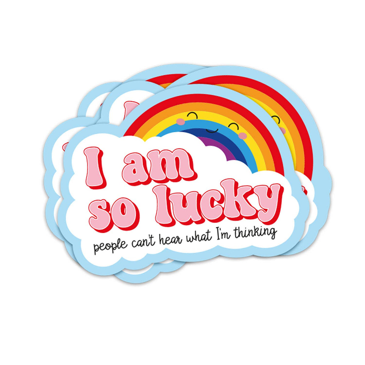 Vinyl Sticker I Am So Lucky