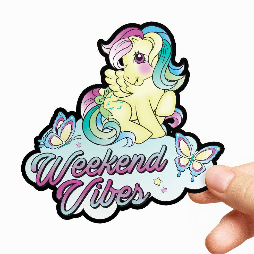 My Little Pony Vinyl Sticker Weekend Vibes