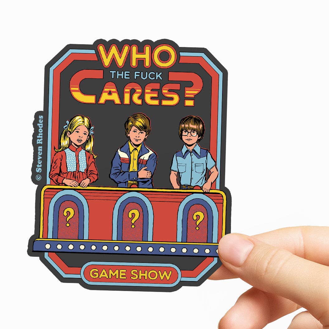 Steven Rhodes Vinyl Sticker Who The F*ck Cares