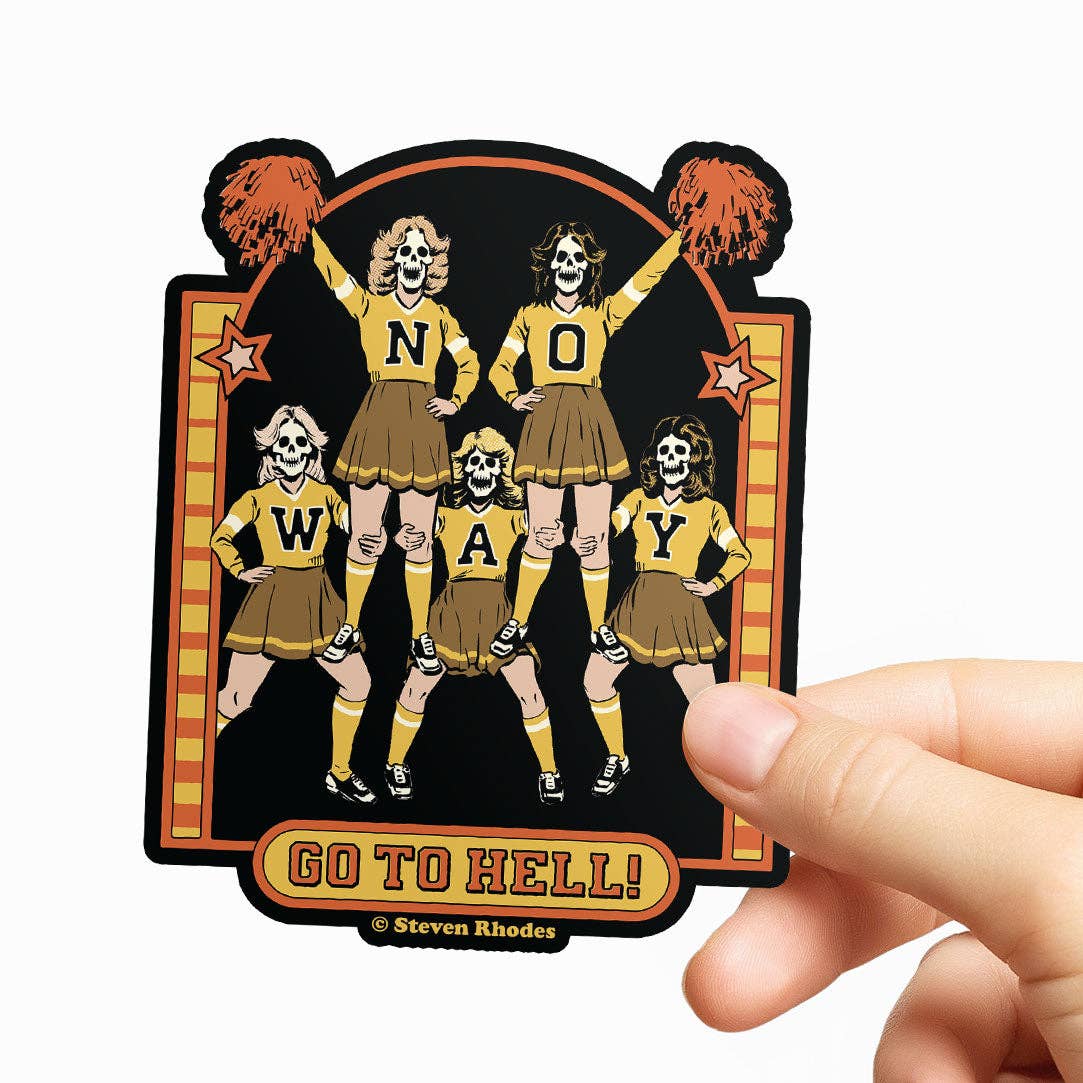 Steven Rhodes Vinyl Sticker Go To Hell