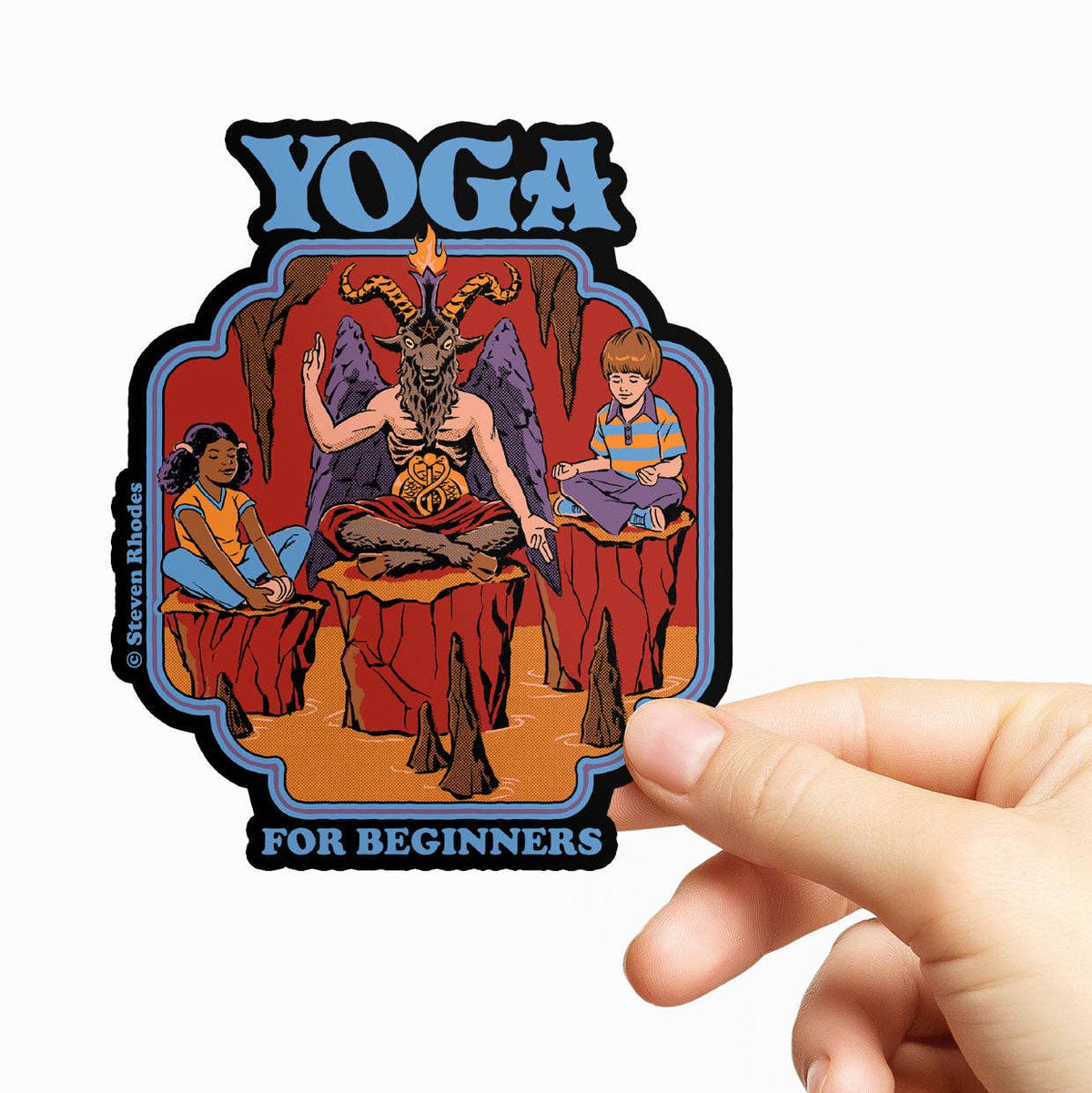 Steven Rhodes Vinyl Sticker Yoga For Beginners