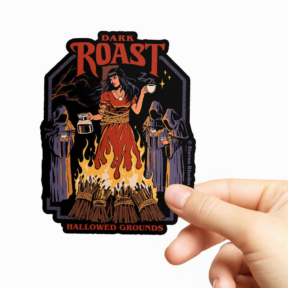 Steven Rhodes Vinyl Sticker Cult Book Club