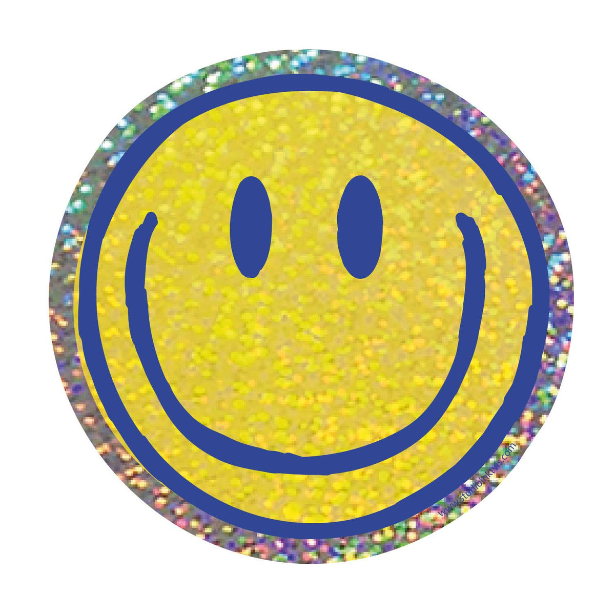 Glitter Sticker Smiley