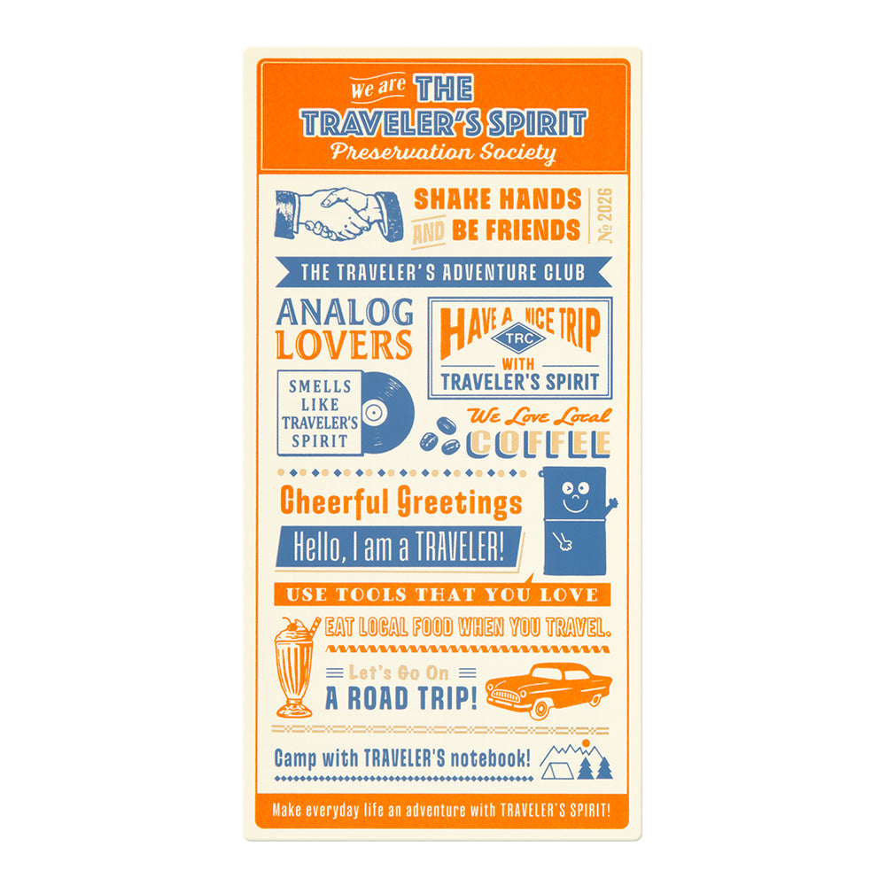 Traveler's Notebook 2026 Underlay Regular Size