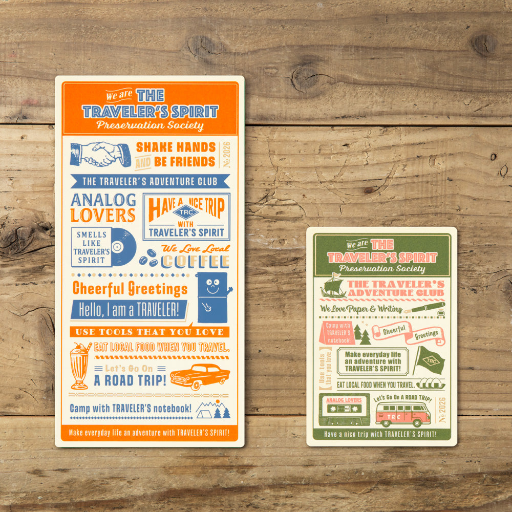 Traveler's Notebook 2026 Underlay Regular Size