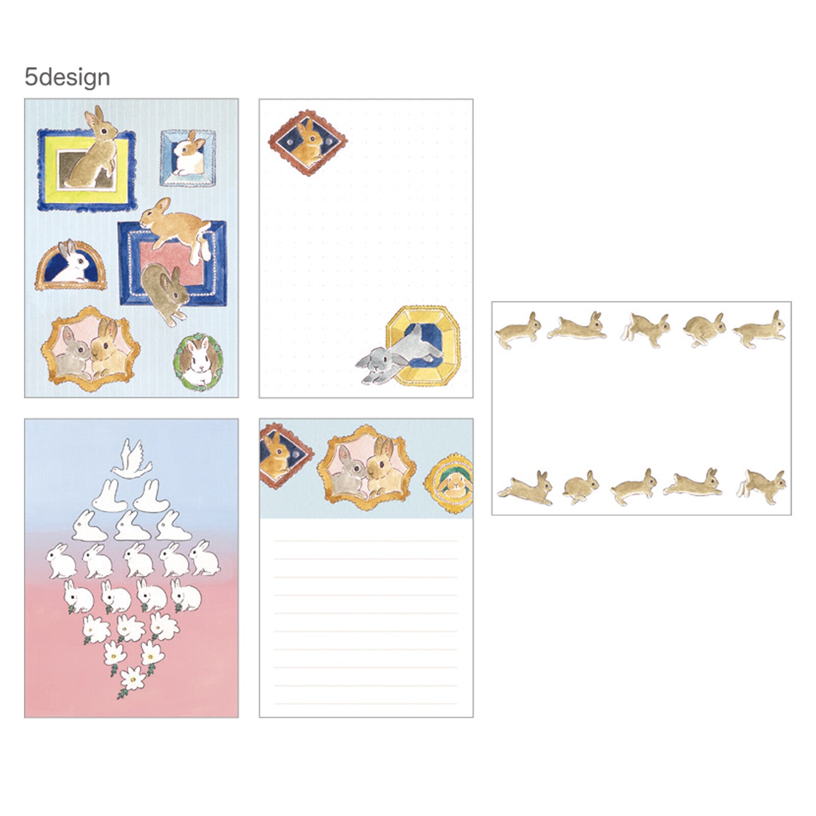 Rabbit and Mysterious Frame Otegaru Memo Pad