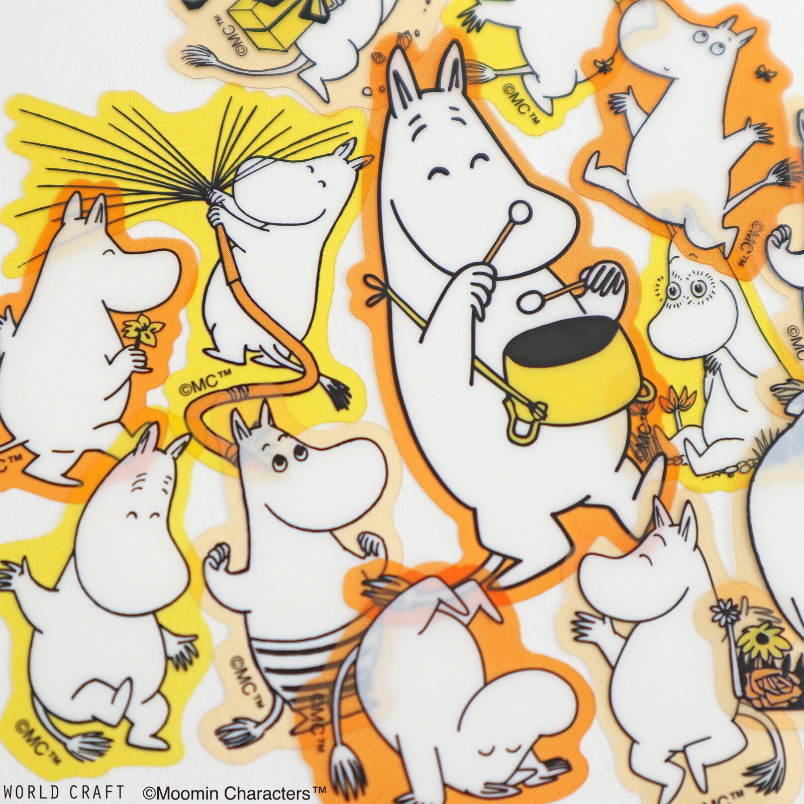 Moomin Face Flake Seal / Happy