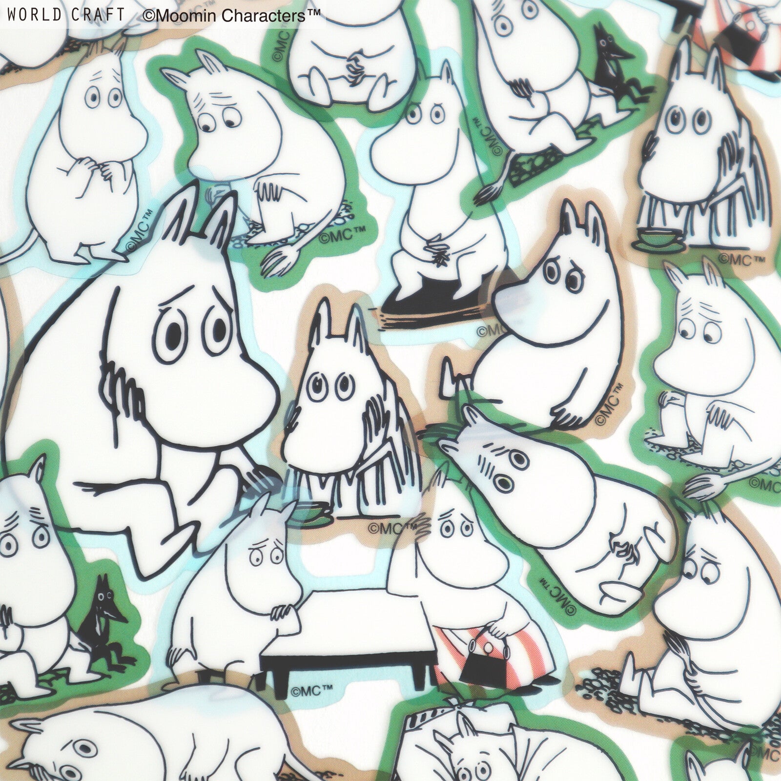 World Craft – Moomin Face Flake Seal / Thinking