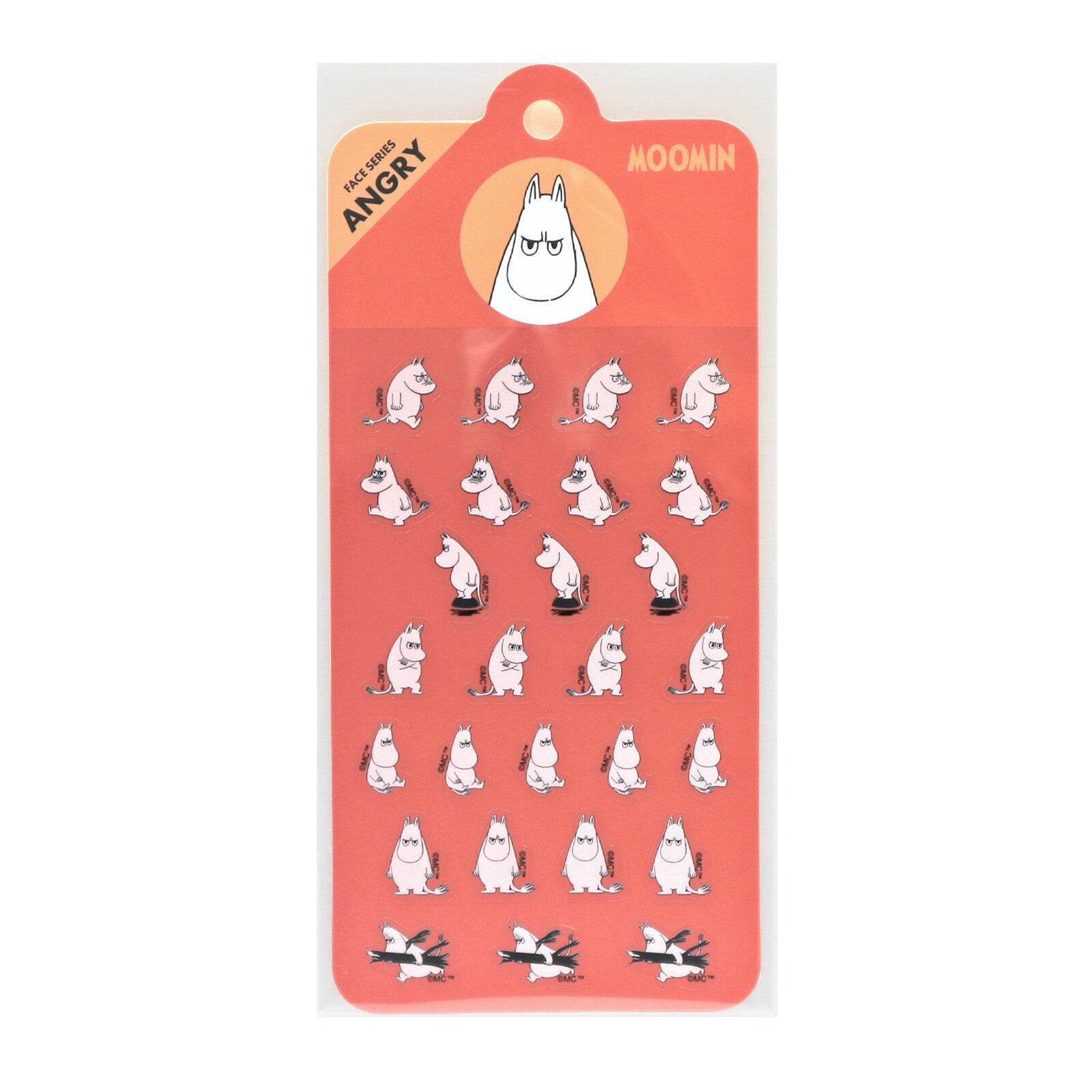 Planner Stickers Moomin Face Series - Angry