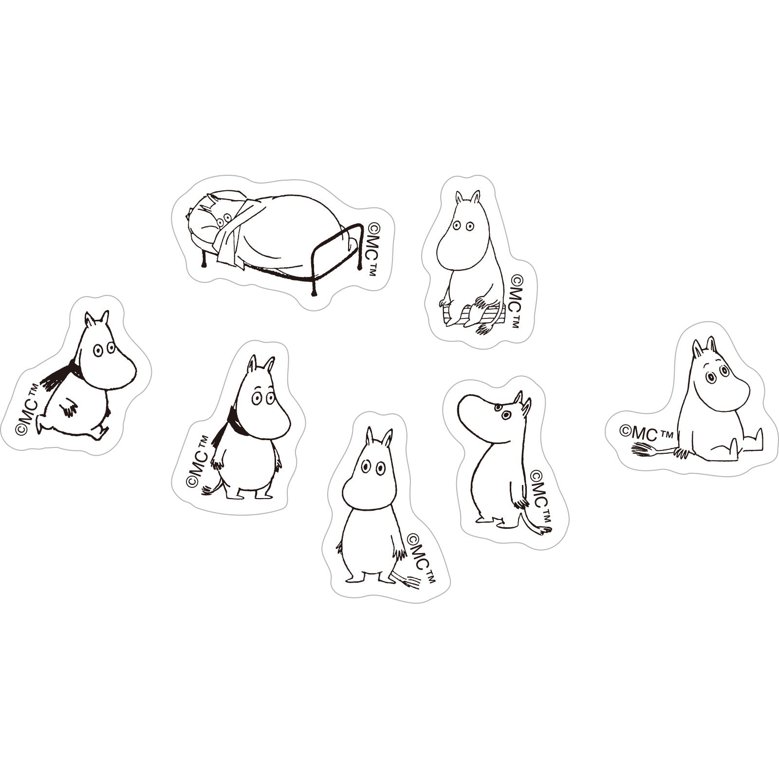 Planner Stickers Moomin Face Series - Ennui