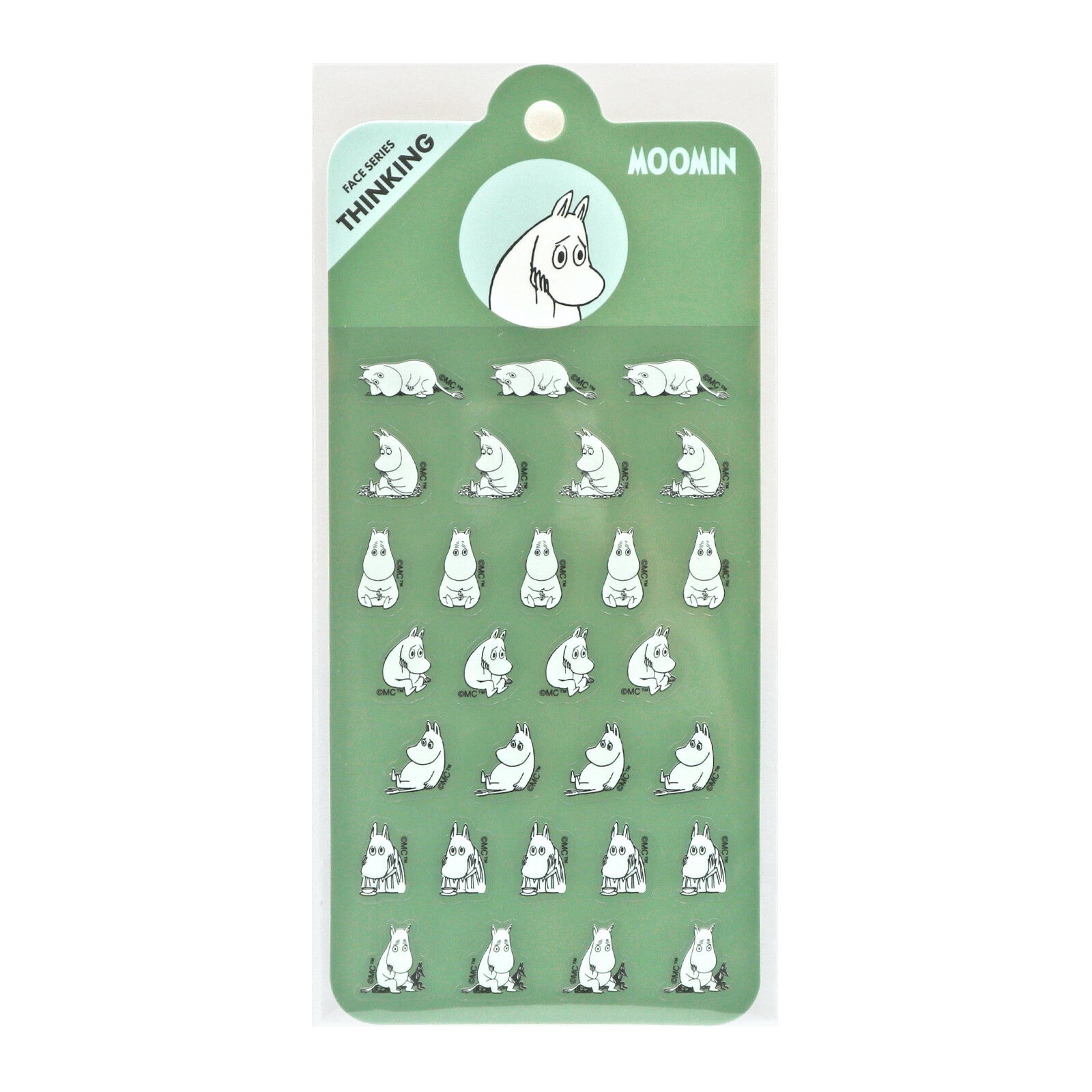 Planner Stickers Moomin Face Series - Thinking