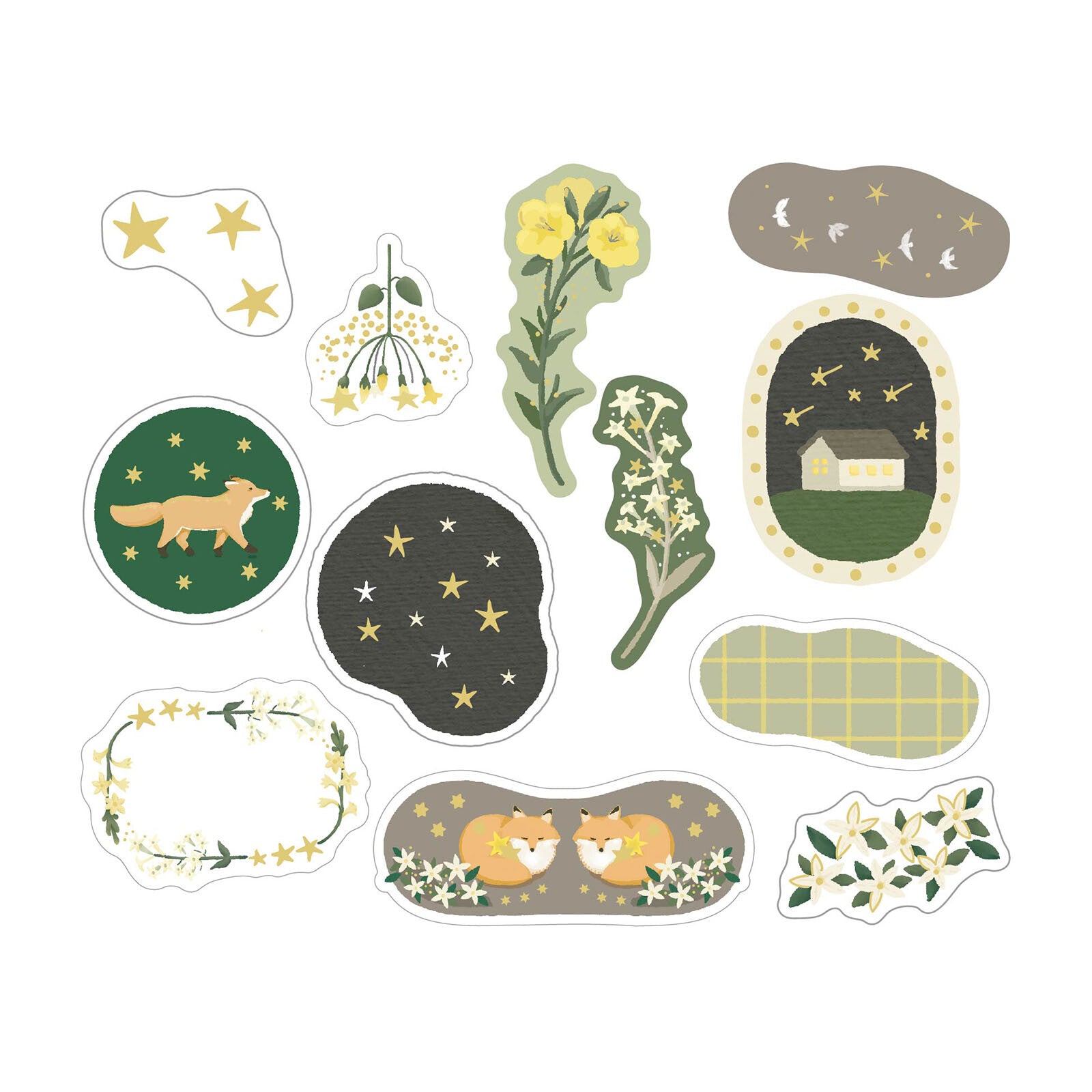 Clear Flake Seal – Starry Night