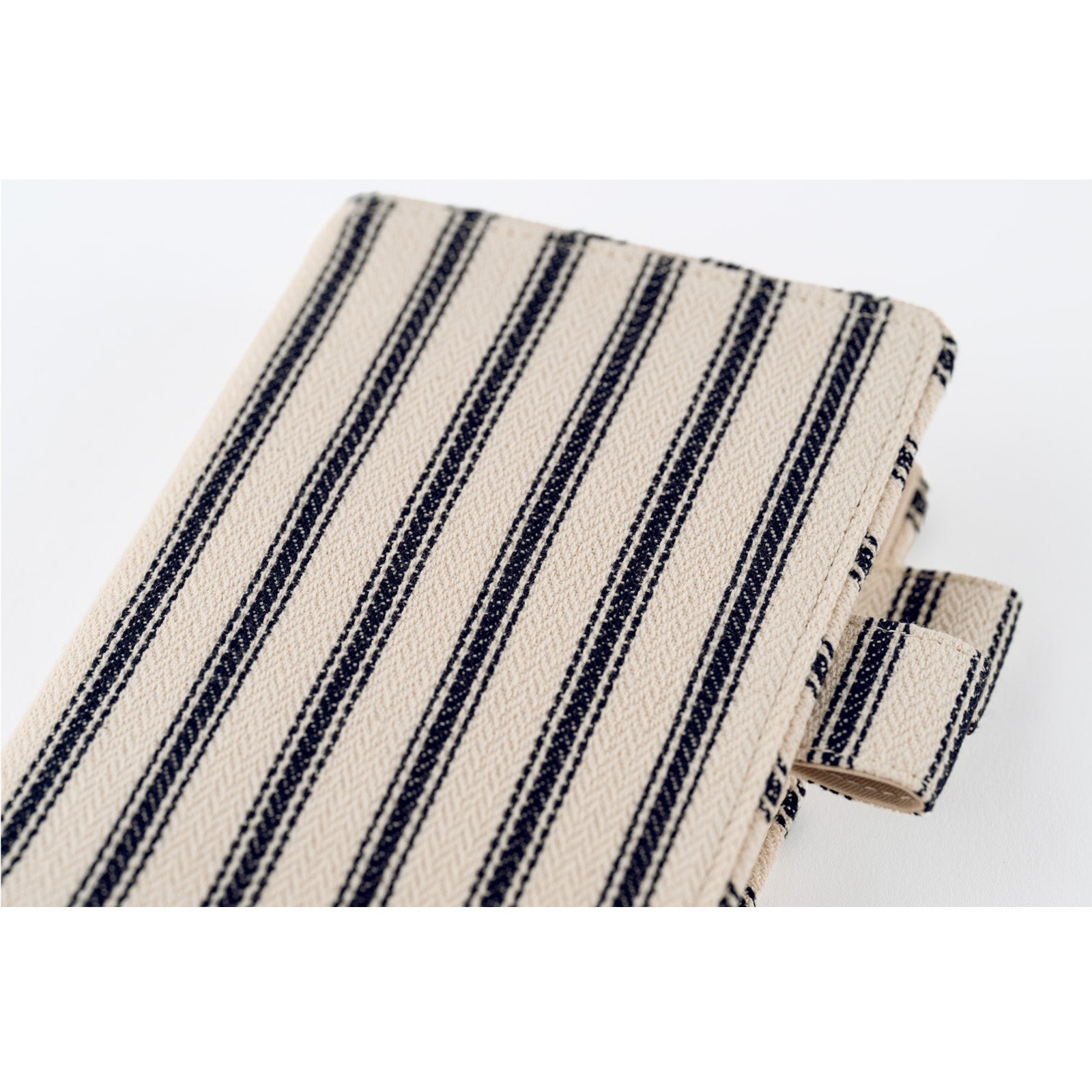 Lined Fabric: Herringbone (Ivory x Black)  [A6] COVER