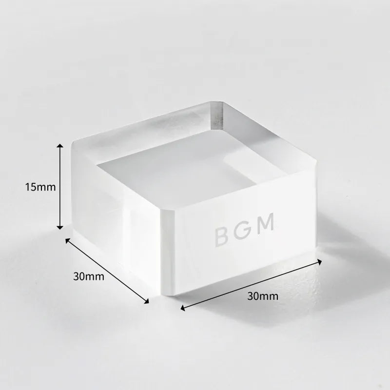 Acrylic Block for Rubberstamps Cube