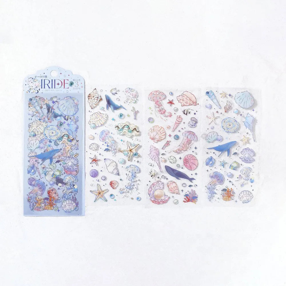 IRIDE Seal Stickers Ocean 3 sheets