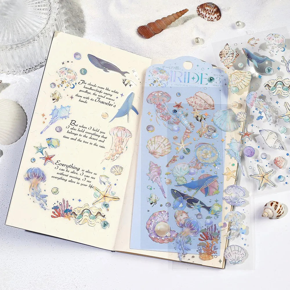 IRIDE Seal Stickers Ocean 3 sheets