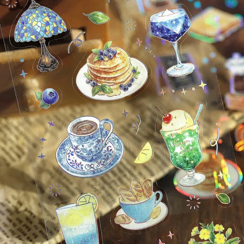 IRIDE Seal Stickers Cafe A La Mode  3 sheets