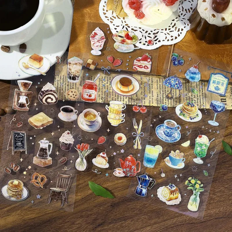 IRIDE Seal Stickers Cafe A La Mode  3 sheets