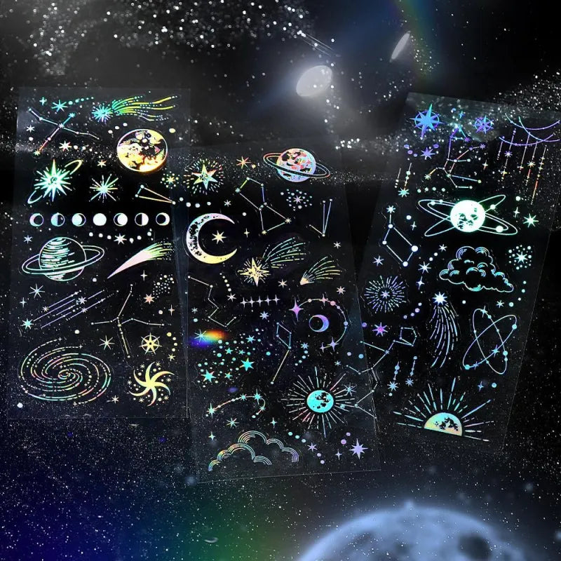 IRIDE Seal Stickers Galaxy 3 sheets