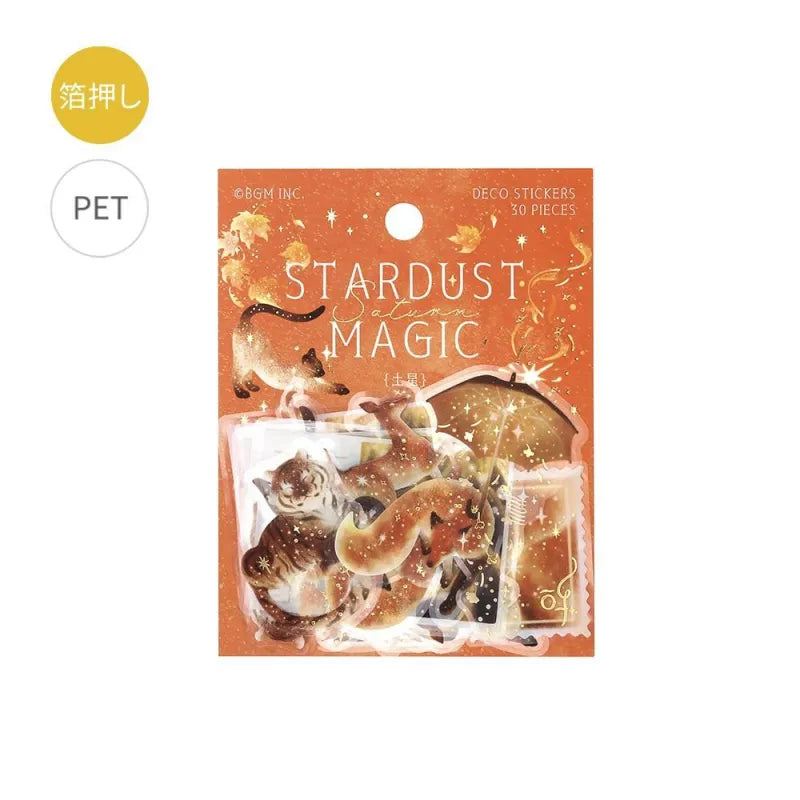 PET Sticker Set Stardust Magic Saturn