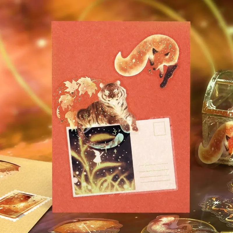 PET Sticker Set Stardust Magic Saturn