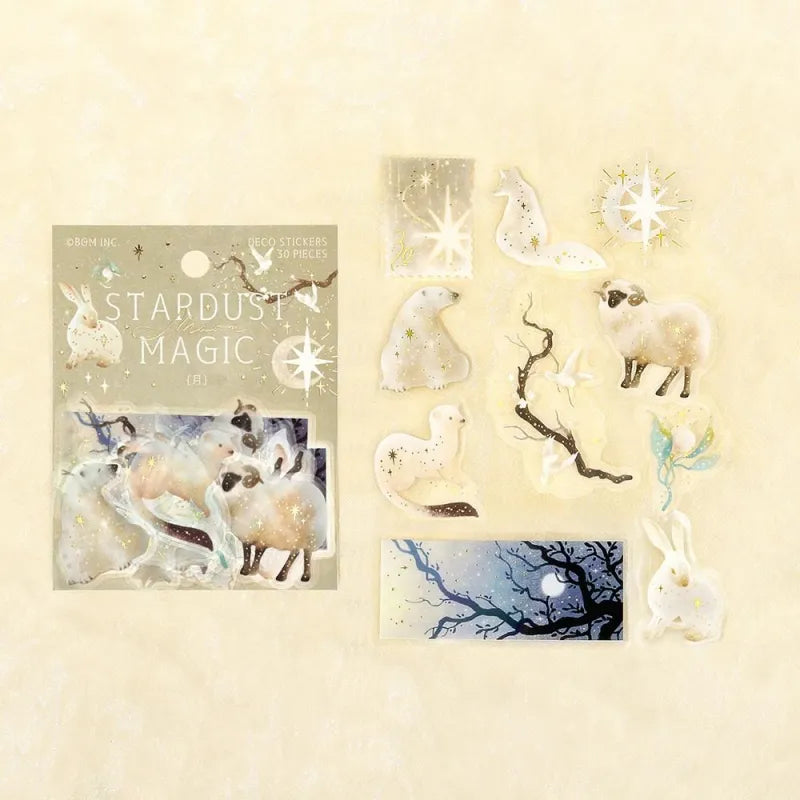 PET Sticker Set Stardust Magic Moon