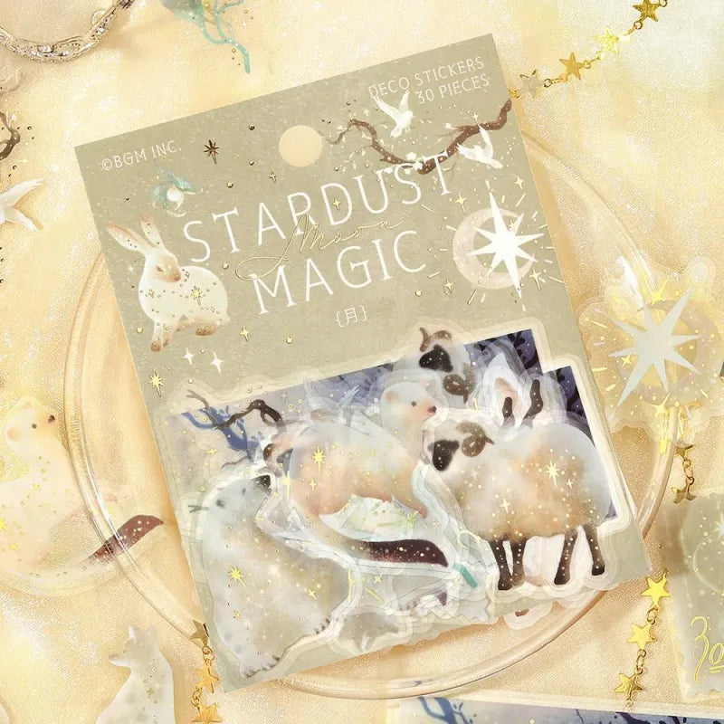 PET Sticker Set Stardust Magic Moon