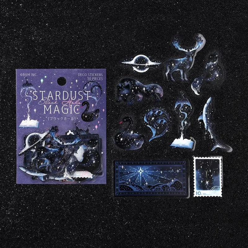 PET Sticker Set Stardust Magic Black Hole
