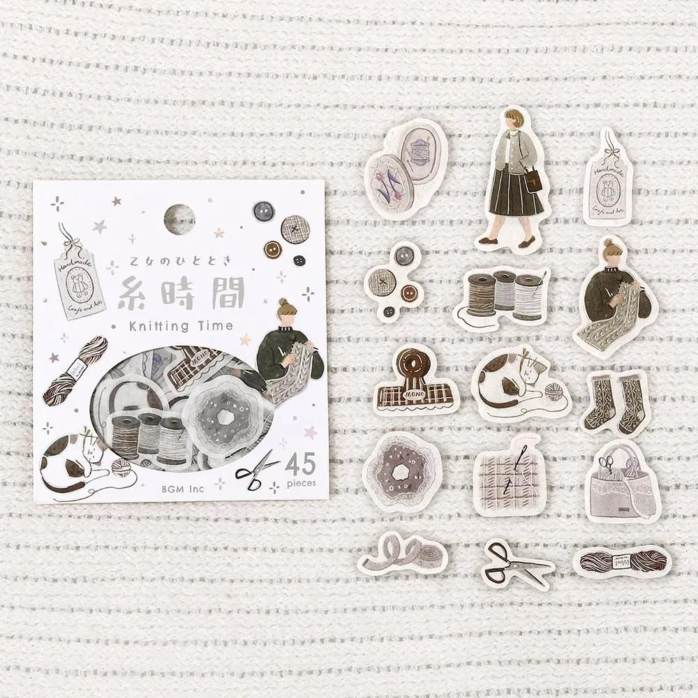 Flake Seal Stickers Maiden’s Moment Knitting Time