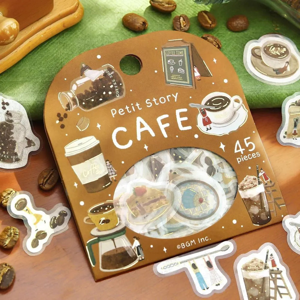 Petit Story Flake Stickers Cafe