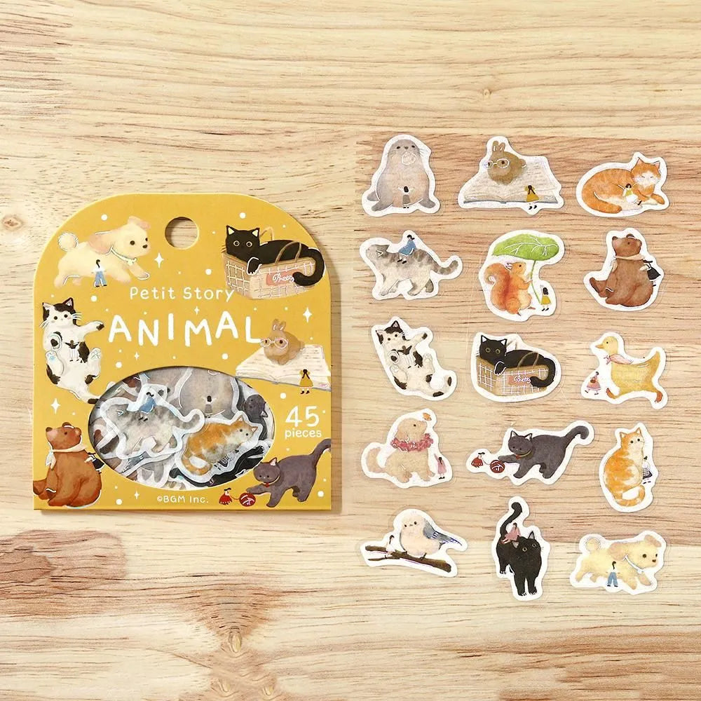 Petit Story Flake Stickers Animal