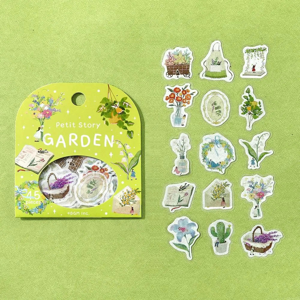 Petit Story Flake Stickers Garden