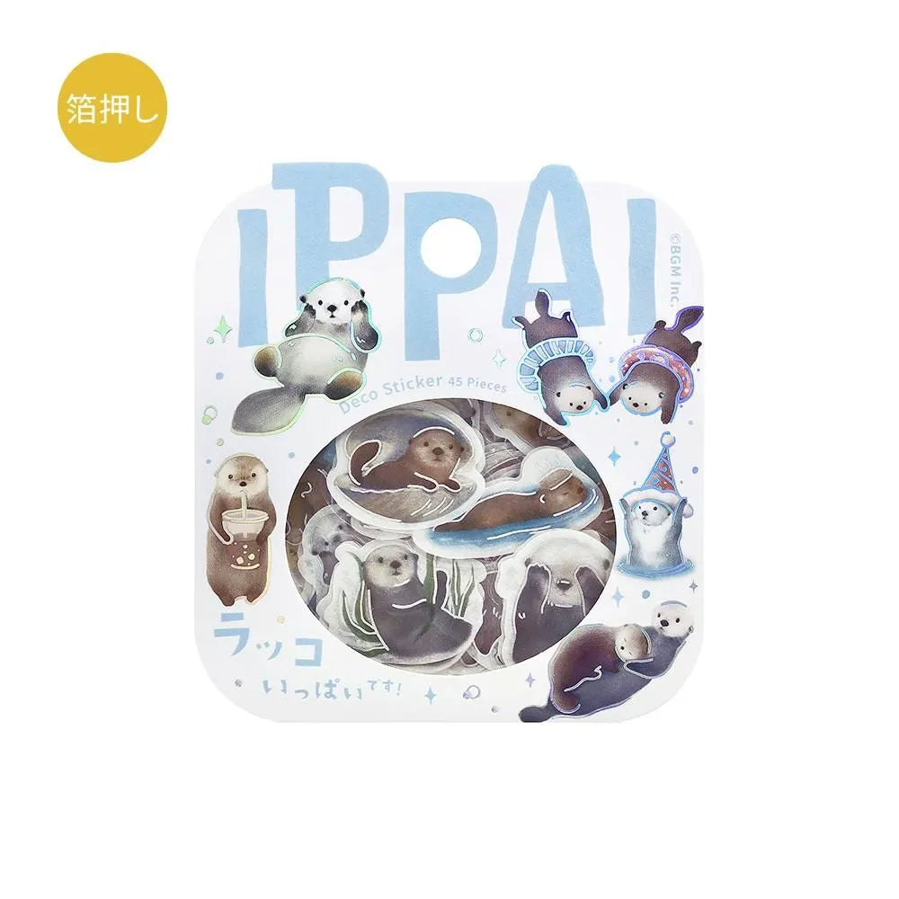 IPPAI Flake Seal Stickers Lots of Otters!